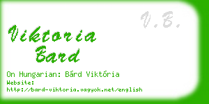 viktoria bard business card