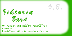 viktoria bard business card